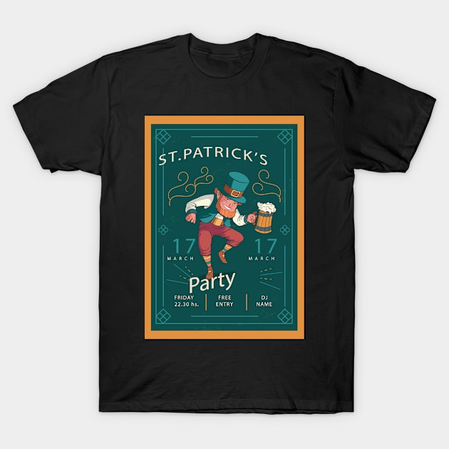 St. Particks Day Party 17. March T-Shirt by gdimido